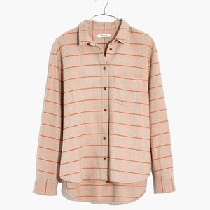 Madewell Flannel Sunday Shirt Small Keene Plaid